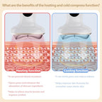 Upgraded Hot & Cold Dual Mode Face and Neck Beauty Massager, 7 in 1 LED Facial Sculptor, 7 Modes -Micro - Vibration - 7 Light -Heating -Ice Compress for Home Skin Care, Face Lift Device