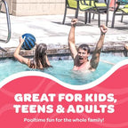 Watermelon Ball – The Ultimate Swimming Pool Game | Pool Ball for Under Water Passing, Dribbling, Diving and Pool Games for Teens, Kids, or Adults | Balls Fills with Water (9 inch Ball (Blue))
