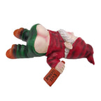 MINICAR Gnome Statue Outdoor Decor 9.5 Inch L, Funny Garden Yard Patio Ornament Decoration, Naughty, Red