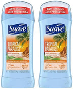 Suave Deodorant 2.6 Ounce 24Hr Tropic Paradise Invis. Solid (76ml) (2 Pack)