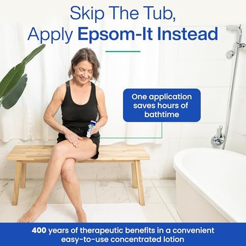Epsom-It Soothing Muscle Set - Roll On Epsom Salt and Magnesium Lotion, for Muscle Aches and Stiffness, Tired Legs, Knees, and Achy Feet (2-Pack)