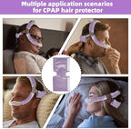 4 Pack Satin CPAP Strap Covers Soft, CPAP Hair Protector for Women, Universal and Comfort CPAP Mask Strap Covers Fit CPAP Dreamwear Headgear Strap for Reducing Red Marks＆Hair Pulling (Light Purple)