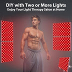 Red Light Therapy Lamp, Red Light Therapy for Body, Infrared Light Therapy Panel for Face with Stand, 660nm Red and 850nm Near Infrared LED Red Light Therapy Device at Home for Face and Body (2 Pack)