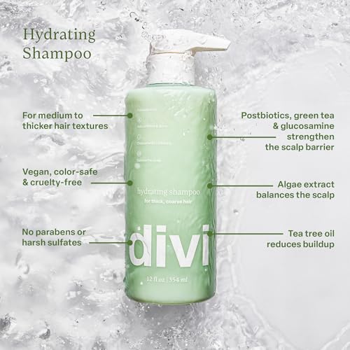 Divi Hydrating Shampoo and Conditioner Set, 2 x 12 oz, Moisturizing for Thicker Hair