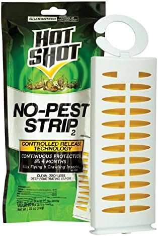 Hot Shot No-Pest Strip 2, Controlled Release Technology Kills Flying and Crawling Insects 2.29 Ounce (Value Pack of 12)