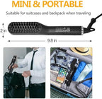 Beard Straightener for Men,Premium Heated Beard Brush w/Anti-Scald Feature,Beard Straightening Comb Unique Stocking Stuffers Gifts for Men Him Dad