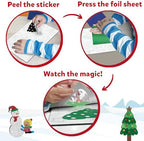 Skillmatics Foil Fun - Holiday Magic, No Mess Art for Kids, Christmas Craft Kits & Supplies, DIY Creative Activity, Travel Toys, Gifts for Boys & Girls Ages 4, 5, 6, 7, 8, 9
