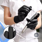 SwiftGrip Black Nitrile Exam Gloves, Disposable Latex Free for Medical, Cooking & Esthetician, Food-Safe Rubber Gloves, Powder Free, Non-Sterile, 1000ct Case (X-Small)