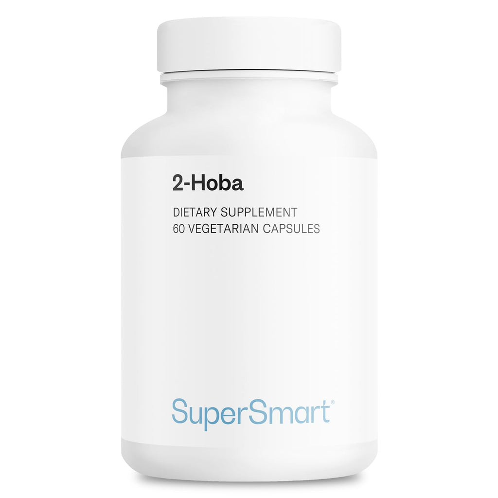 Supersmart 2-HOBA Supplement 100mg per Day (Hobamine) - 2-Hydroxybenzylamine | Non-GMO & Gluten Free - 60 Vegetarian Capsules