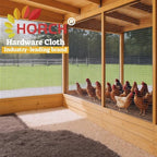 HORCH Black Hardware Cloth 1/2 inch 48x100 19-Gauge, Vinyl Coated Wire Mesh Roll, Chicken Wire Mesh, Tree Guard, Gopher Wire, Rodent Mesh, Chicken Wire Fencing, Garden Fence
