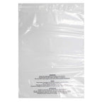 Belinlen 200 Count 12x15 Inch Self Seal Clear Poly Bags with Suffocation Warning for Packaging Clothing, T Shirts, Decorative Wrappers and More with Permanent Adhesive (1.5mil)