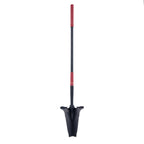 Root Slayer RS225 Long Handle Garden Shovel, Fiberglass Shaft, Black