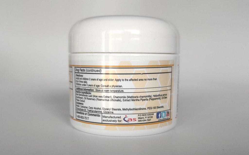 ABEE MED Natural Supplement 60 Capsules + Cream 2 oz - Bee Venom Apitoxin - Pain Support - Inflammation - Mobility