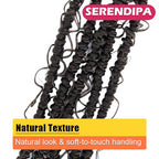 Goddess Passion Twist Hair with Curly End 12 Inch Short Pre-Looped Boho Style Crochet Braids Pre-twisted (8 Packs, 4#, Brown)