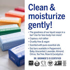 Dr. Bronner's - Pure-Castile Bar Soap (5 oz Variety Pack) Almond, Unscented, Lavender, Peppermint, Citrus, Rose, Tea Tree, & Eucalyptus - Made with Organic Oils, (8 Count)