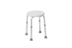 Drive Medical Shower Stool - Adjustable Height - Lightweight Aluminum Construction - 300 Lb Weight Capacity - Compact Tub & Shower Seat - Safety Bath Accessory - White