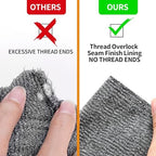 Antimbee 6-Pack Soap Pocket Exfoliating Soap Saver Pouch, Body Scrubber Rough Sponge Exfoliator for Bath or Shower, Gray Mesh Bar Soap Foam Lather Pouch