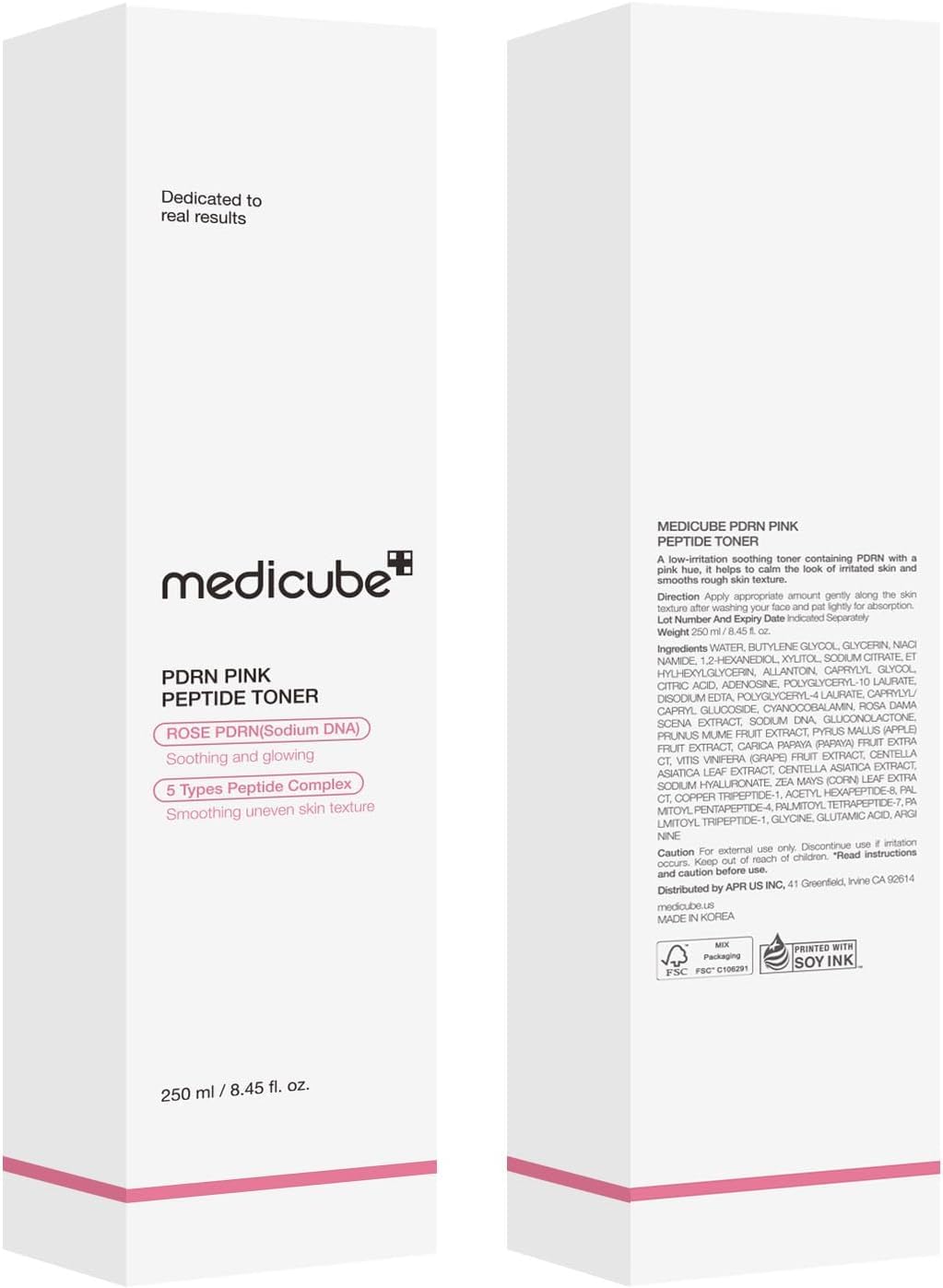 medicube PDRN Toner Salmon DNA PDRN CICA Soothing Toner | Lightweight & Watery for Skin Boosting, Soothing and Calming | Uneven Skin Tone Care with Peptide & Niacinamide | Korean Skincare, 8.45 fl.oz
