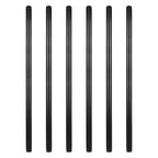GeilSpace 6 Pack 3/4" × 42" Pre-Cut Black Metal Pipe, Industrial Steel Fits Standard Three Quarters Inch Black Threaded Pipes and Fittings - Vintage DIY Industrial Shelving (3/4" × 42")