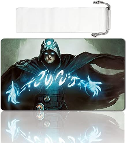 Board Game TCG Playmat Table Mats Games Size 60X35 cm Mousepad Compatible for MTG CCG RPG Trading Card Game (JACE-The-Mind-Sculptor)