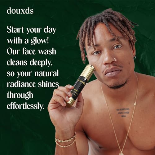 douxds WAR™ Detox Face Wash, Pore Cleaner Aloe Vera Face Wash, Natural Skin Care Charcoal Face Wash, Men's Skin Care, Acne Treatment For Face, Ingrown Hair, 50 ml