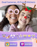 KOKODI Kids Smart Phone, Touchscreen HD Dual Camera Cell Phone for Kids, Christmas Birthday Gifts Dinosaur Child Play Phone for Girls 3-10, Travel Toy Preschool Learning Education Toy