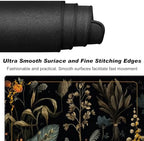 DEGDFSGR for MTG Playmat with Zones 24 x 14 inches for TCG Playmats MTG Mat Non-Slip Rubber Base Commander Playmat for Card Play mat Iorcana Trading Card Game, Mushroom Red Flower