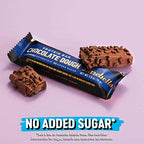 Barebells Protein Bars Chocolate Dough - 12 Count, 1.9oz Bars - Protein Snacks with 20g of High Protein - Chocolate Protein Bar with 1g of Total Sugars - On The Go Protein Snack & Breakfast Bars