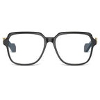 VISOONE Blue Light Glasses Matte Black Oversized Square Frame Anti Glare Ryan