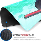 MTG MATS Stitched Edges, 24" x 14" MTG Playmats for MTG TCG Trading Card Smooth Rubber Surface Anti-Slip Mouse Pad with Storage Bag Thickened 3mm