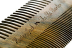 Sandalwood Handmade Beard Comb for Men - Premium Wooden Comb - Pocket Wood Comb in PU Leather Case