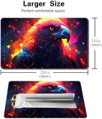 Board Game 14x24in MTG Playmat Compatible for OCG CCG RPG TCG Playmats (A Colorful Eagle)