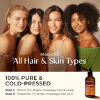 Gya Labs Organic Pumpkin Seed Oil for Hair - 100% Pure Natural Unrefined Pumpkin Carrier Oil for Skin, Face - Nourishing & Strengthening (3.4 Fl Oz)