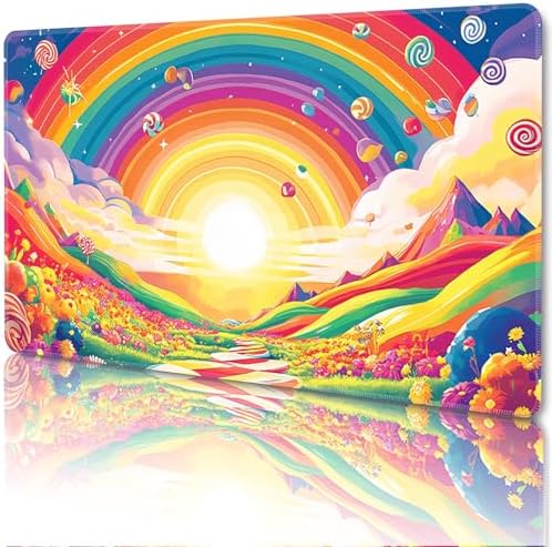 MTG Playmat Magic Card Playmat Game Mat,TCG & CCG Card Games Mat with Free Storage Bags Size 24 x 14 Inches (No with Zones,Sun3)