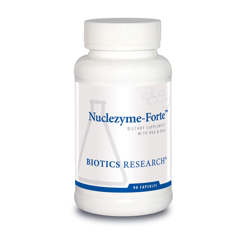 BIOTICS RESEARCH Nuclezyme-Forte – RNA/DNA B-Complex, Supplemental Source of RNA and DNA, Fortified Multivitamin/Mineral Formula 90 Capsules