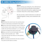 2PCS Ceiling Fans 3 Speed 4 Wire Pull Chain Switch Compatible with Hunter, Hampton Bay, Harbor Breeze, Westinghouse (Brass)