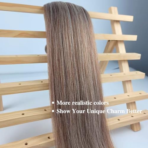 Braiding Hair Pre stretched Brown Prestretched Braiding Hair for Black Women Twist Kids Ez Braid Braiding Hair Synthetic Knotless Colored Hypoallergenic Hair extensions Pre-stretched