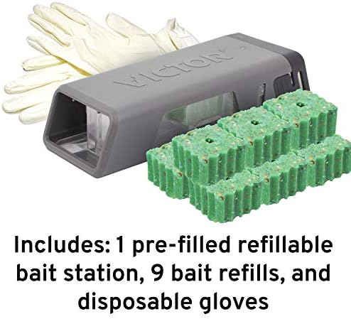 Victor M922 Fast-Kill Brand Ready-to-Use Refillable Mouse Station – 10 Blocks