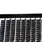 Handmade D Curl 10-20mm to Choose 120Pcs Natural long Individual Thick Base Cluster Eyelashes Dramatic Look DIY Volume Eye Lashes Extensions (12mm)