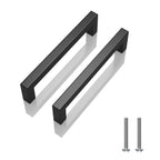 NISUOIEN Matte Black 5 Inch Cabinet Handles, 30 Pack Cabinet Pulls