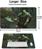 Board Game MTG Playmat Games Size 60X35 cm CCG Compatible for MTG CCG RPG Trading Card Game (GARRUK, Cursed Huntsman)