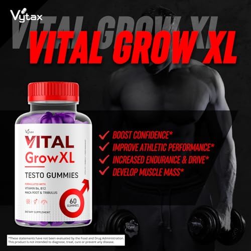 Vital Grow XL Gummies, Vital Grow XL Testo Gummies Maximum Strength Advanced Vitamin Formula, Vital GrowXL Vitale VitalGrowXL Me Gomitas Premium Chewable Vitalgrow Supplement (60 Gummies)