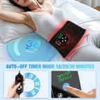 2-in-1 Red Light Therapy Belt, Wired & Wireless Controller with 3000mAh Battery Rechargeable Magnetic LED Screen Controller, 49" * 7" Infrared Red Light Therapy for Body for Muscle Pain Relief
