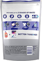 Tide Brights & Whites Odor Rescue, In Wash Odor Eliminator with Oxi, Scent Booster, Removes Odors in a Single Wash, 18 Count (Pack of 2)
