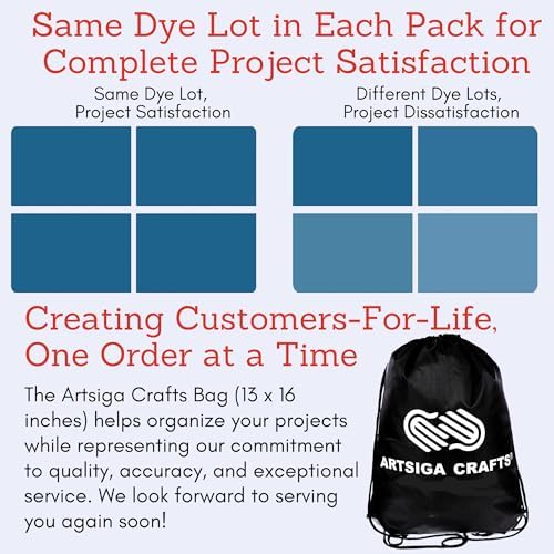 Red Heart Super Saver Americana E300-3943 (3-Skeins - Same Dye Lot) Worsted Medium #4 Acrylic Yarn for Crocheting and Knitting with Project Bag