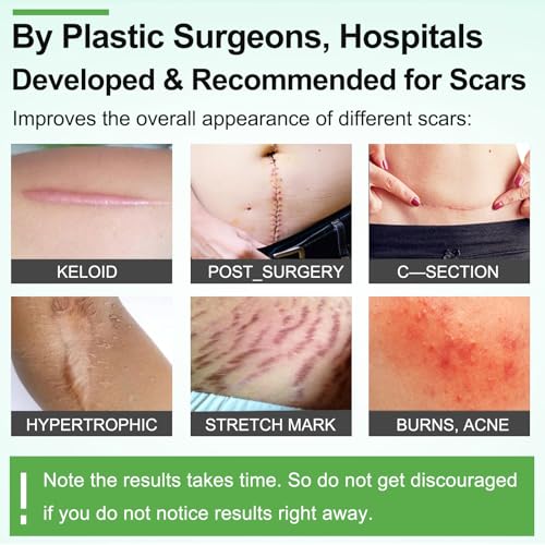 Silicone Scar Sheets, Clear Silicon Gel Scar Sheets, Invisible Scar Tape(1.6” x 120”Roll-3M), Scar Strips for Surgical Scars, Medical Grade, Scar Removal Sheets for C-Section, Breast, Keloid et.