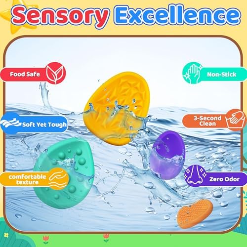 Sensory Fidget Toys for Kids Adults 24 PC Silicone Worry Stone Travel Toy for Autism ADHD Teens Calm Down Quiet Anxiety Fidgets for Classroom Stress Toy Christmas Stocking Stuffer Gift for Kid (24PC)