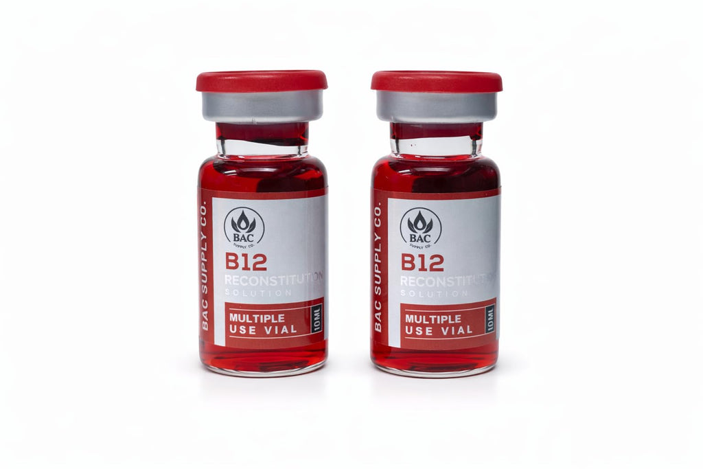 B12 Reconstitution Solution, 2 Pack - 5ml Ultra Pure Dilution Solvent in Premium Glass Vials, Made in USA