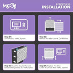 14x18x1 Air Filter (4-PACK) | MERV 8 | MOAJ Elite Dust Defense | BASED IN USA | Quality Pleated Replacement Air Filters for AC & Furnace Applications | Actual Dimensions: 13.70” x 17.70” x 0.75”