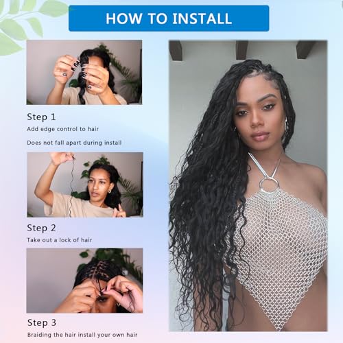 Human Braiding Hair 18 Inch Deep Water Wave Bulk Human Hair for Braiding 12A Brazilian Virgin Curly Hair for Boho Braids Wet and Wavy No Weft 2 Bundles 100g Hair Extensions